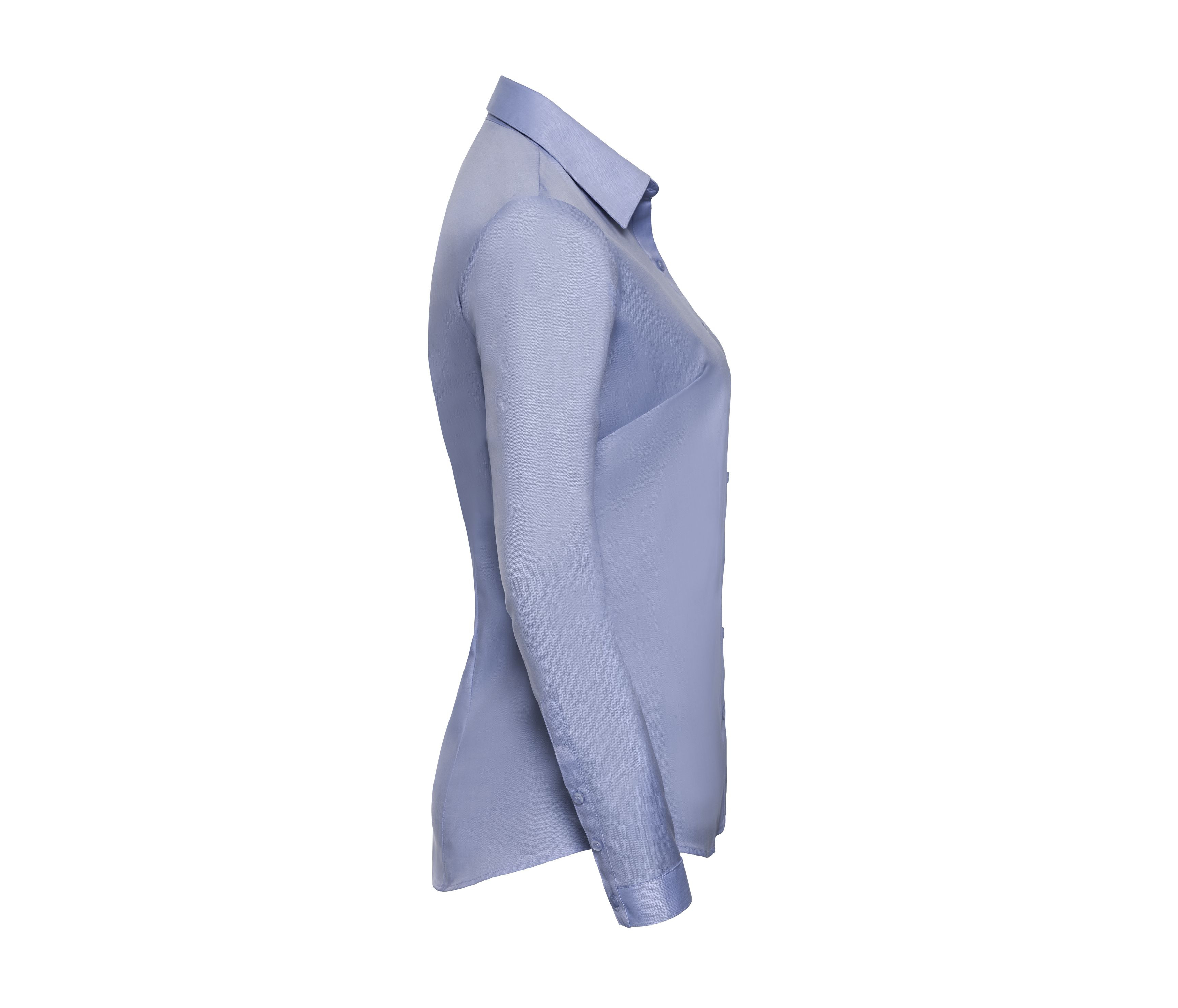 LADIES' LONG SLEEVE TAILORED HERRINGBONE SHIRT